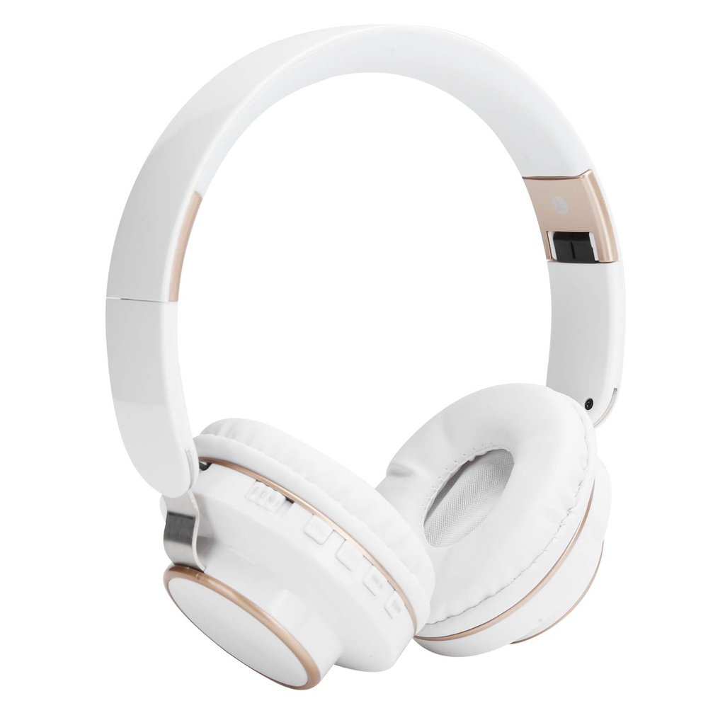 ASHATA Bluetooth Headphones Over Ear, Bluetooth 5.0 HiFi Stereo Headset, Folding Telescopic Sports Computer Gaming Headphone for Online Class, Home Office, PC, Cell Phones, TV