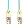 Cable Central LLC (100 Pack 3m LC/UPC LC/UPC OM4 Multimoide Duplex OFNR 2.0mm Aqua Fiber Optic Patch Cable - 9.8 Feet view 4