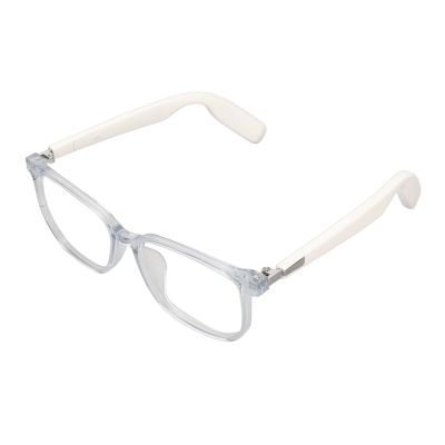 BT5.3 Glasses, Smart Audio Glasses, IP67 Stereo Blue Light Blocking Open Ear Speaker Glasses with Touch Control Hands Calling Replaceable Frame for Driving