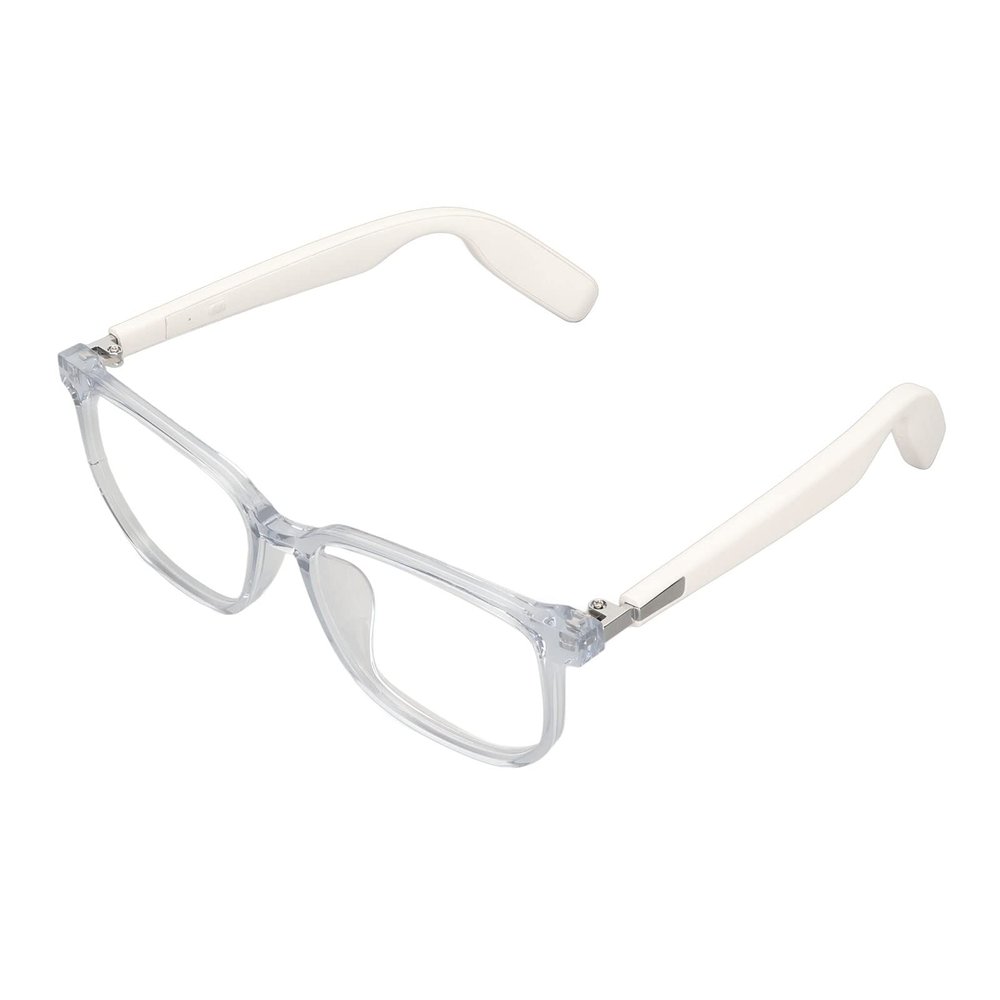 BT5.3 Glasses, Smart Audio Glasses, IP67 Stereo Blue Light Blocking Open Ear Speaker Glasses with Touch Control Hands Calling Replaceable Frame for Driving