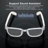 BT5.3 Glasses, Smart Audio Glasses, IP67 Stereo Blue Light Blocking Open Ear Speaker Glasses with Touch Control Hands Calling Replaceable Frame for Driving view 2
