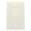 Cable Central LLC (100 Pack Split Plate w/Flexible Opening White view 1
