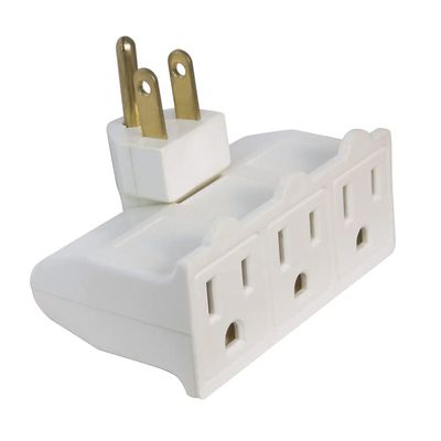 Cable Central LLC (100 Pack 3-Outlet Swivel Power Tap