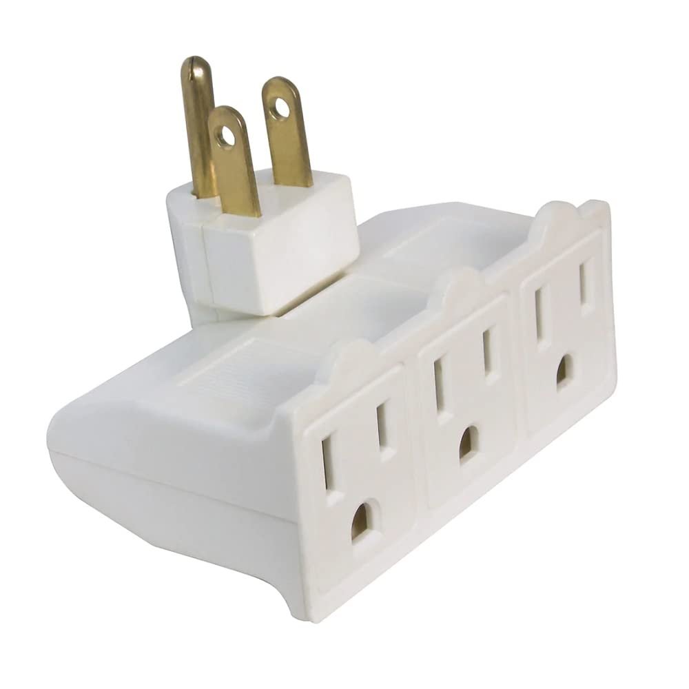 Cable Central LLC (100 Pack 3-Outlet Swivel Power Tap