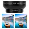 46MM 0.45X Wide Angle Lens, with Macro Photography, Enhanced Magnification, Alloy and Optical Glass, Camera Lens for 46MM Filter Aperture view 2