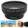 46MM 0.45X Wide Angle Lens, with Macro Photography, Enhanced Magnification, Alloy and Optical Glass, Camera Lens for 46MM Filter Aperture view 3