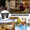 pohopa Bluetooth Speakers Waterproof, Solar Powered 2 Packs True Wireless Stereo Sound 20W Dual Pairing Lantern Indoor Outdoor Speakers with 20 Piece LED Lights, Richer Bass, Black view 3