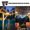 pohopa Bluetooth Speakers Waterproof, Solar Powered 2 Packs True Wireless Stereo Sound 20W Dual Pairing Lantern Indoor Outdoor Speakers with 20 Piece LED Lights, Richer Bass, Black view 4