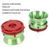 1 Pair Nab Hub Adapters, 10 Inch Opener Universal Loading Device for Studer, for Akai, for Teac, for Reel to Reel Tape Recorders, Polished Aluminium Nab Hub Device (Green) view 3