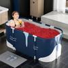 Hand-held bathtub P-foldable folding Soaking bathtub Portable foldable Separate family bathroom for adults SPA Shower freestanding Hot tub Hot foam thickened insulated view 2