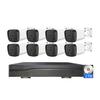 ELLOIN 8CH 4K POE Security Cameras System with 8 Cameras and 2T Hard Drive, Outdoor 8MP Surveillance NVR Kit with Two Way Audio, Motion Detection, Night Vision, Remote Viewing view 1