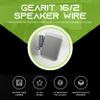 GEARit 100ft 16 AWG CL3 Black Speaker Wire & 12 Rt Angle Banana view 3