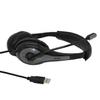 Avid Products AE-39 USB Headset in Gray with Adjustable Boom Microphone for School, Classroom, Education, Testing and Assessment (50 Pack) view 3