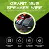 GEARit 500ft 16 AWG CL3 Black Speaker Wire & 12 Rt Angle Banana view 3