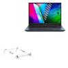 BoxWave Stand and Mount Compatible with ASUS VivoBook Pro 14 (M3401) - Pocket Aluminum Stand 3-in-1, Portable Multi Angle Viewing Riser - Metallic Silver view 1