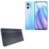 BoxWave Keyboard Compatible with Oppo Reno 7 - SlimKeys Bluetooth Keyboard, Portable Thin with Chiclet-Style Keys - Jet Black view 1