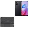BoxWave Keyboard Compatible with Oppo A96 - SlimKeys Bluetooth Keyboard with Trackpad, Portable Slim TouchPad - Jet Black view 1