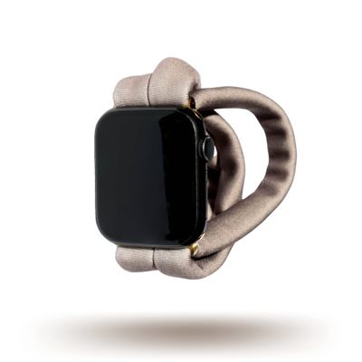 Rose Gold Yoga Band Apple Watch Series 1-8, 38mm 40mm 41mm 42mm 44mm 45mm (Large (wrist larger than 7.5" inches), Connector Size: 42mm | 44mm | 45mm, Connector Color: Black)