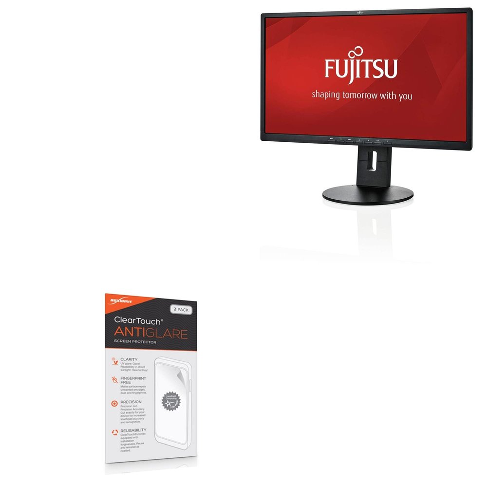 BoxWave Screen Protector Compatible with Fujitsu Display B24-8 T - ClearTouch Anti-Glare (2-Pack), Anti-Fingerprint Matte Film Skin