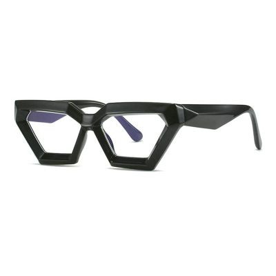 COTIA Square Blue Light Blocking Reading Computer Glasses Women Men Personality Vintage Thick Frame Clear Lens (black, 1.5, multiplier_x)