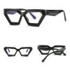 COTIA Square Blue Light Blocking Reading Computer Glasses Women Men Personality Vintage Thick Frame Clear Lens (black, 1.5, multiplier_x) view 3