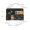 CKLau 2 Port 8K60Hz 4K144Hz Dual Monitor KVM Switch HDMI with Cables, Audio, Microphone, 2 pcs USB 3.0 Peripheral Hub for Keyboard Mouse 2 Computers Sharing 2 Monitors view 3