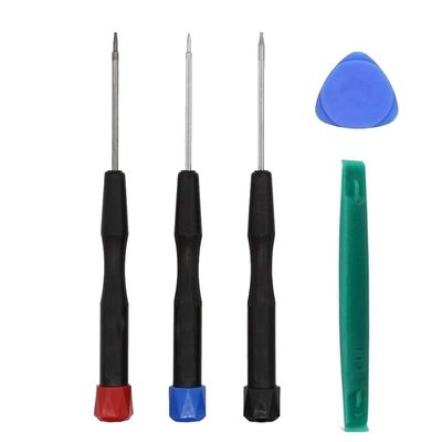 Fongmore P2 P5 P6 0.8mm 1.2mm 1.5mm TS1 TS4 TS5 Pentalobe Five-Star Screwdriver for iPhone MacBook Pro, Air Retina Assembly with Pry Tools_AB