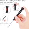 Fongmore P2 P5 P6 0.8mm 1.2mm 1.5mm TS1 TS4 TS5 Pentalobe Five-Star Screwdriver for iPhone MacBook Pro, Air Retina Assembly with Pry Tools_AB view 2