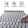 FOCEAN Boat Flooring EVA Foam Boat Decking Marine Mat Non-Slip Self-Adhesive Flooring Sheet for Motorboat Kayak Surfboard Garden Swimming Pools, 75''x 28'', Grey with Black Lines view 2