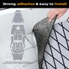 FOCEAN Boat Flooring EVA Foam Boat Decking Marine Mat Non-Slip Self-Adhesive Flooring Sheet for Motorboat Kayak Surfboard Garden Swimming Pools, 75''x 28'', Grey with Black Lines view 3