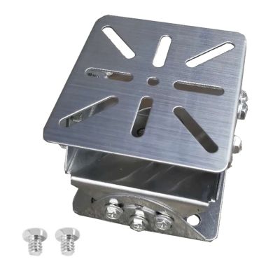 BeElion Joint Mount Adapter for Security Camera, 2-Layer 3-Axis Bracket,Pole Mounting Mount Bracket for PTZ Dome Surveillance Camera (4.13"x4.02"x3.9" Steel Mount)