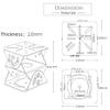 BeElion Joint Mount Adapter for Security Camera, 2-Layer 3-Axis Bracket,Pole Mounting Mount Bracket for PTZ Dome Surveillance Camera (4.13"x4.02"x3.9" Steel Mount) view 4