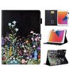 BYCeKe Black Floral for ipad 10.2 9th Generation Case 9th/8th/7th Gen (10.2-inch, 2021/2020/2019), Premium PU Leather Smart Folio Stand Cover with Auto Sleep Wake and Multiple Viewing Angles, Flowers view 1
