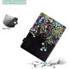 BYCeKe Black Floral for ipad 10.2 9th Generation Case 9th/8th/7th Gen (10.2-inch, 2021/2020/2019), Premium PU Leather Smart Folio Stand Cover with Auto Sleep Wake and Multiple Viewing Angles, Flowers view 2