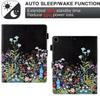 BYCeKe Black Floral for ipad 10.2 9th Generation Case 9th/8th/7th Gen (10.2-inch, 2021/2020/2019), Premium PU Leather Smart Folio Stand Cover with Auto Sleep Wake and Multiple Viewing Angles, Flowers view 3