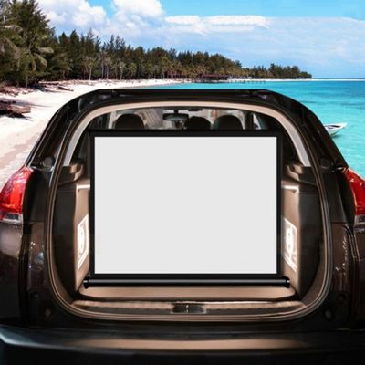 KADEUX 40" Projector Screen for Tabletop, Manual Pull Up Movie Projection Screen, Mobile Mini HD 3D Movies Screen, Projector Screen Indoor Outdoor Use -Lightweight Carry (Color : 16:9, Size : 30inch