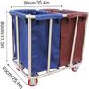 Abnehmbare Beutel mit W?schekorb 2 Beutel W?schesortierwagen Hochleistungs-W?schekorbsortierer mit R?dern fr die Kleideraufbewahrung view 2