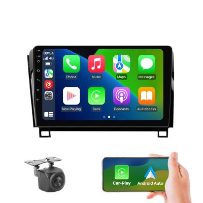 4+64GB 8-Core Car Radio Stereo for Toyota Tundra 2007-2013 & Toyota Sequoia 2008-2019 Dash Upgrade, Android 14 GPS Navigation Multimedia Player with Car-Play&Android Auto FM AM DSP(for JBL/NO JBL)