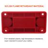 600A Max Bus Bar Power Distribution Block Junction Block 4 X 3/8" Terminal Studs Also Used As 5/16" Bus Bar for Truck Car RV (Red) view 3