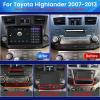 4+64GB 8-Core 1280x720 10.1 Inch Touch Screen Radio for Toyota Highlander 2008 2010 2011 2012 2013 Android 14 5G WiFi Stereo with GPS Navigation, Car-Play&Android Auto FM DSP SWC Rear View view 2