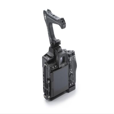 Tilta Half Cage Lightweight Kit Compatible with Sony a7R V, with Mount Accessories via NATO, Cold Shoe and 1/4"-20 Threads with Locating Pins | TA-T46-A (Black)