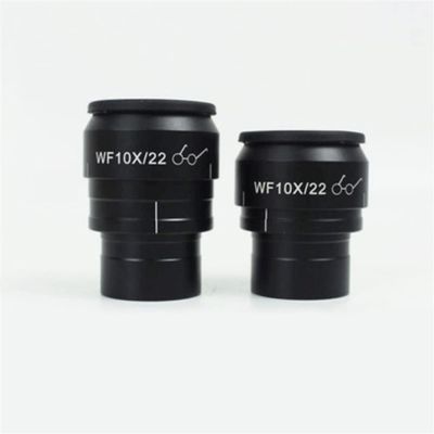 10X Adjustable Stereo Microscope Eyepiece High Eyepoint Plan Wide Angle Eyepiece Field of View 22MM Mounting Size 30MM