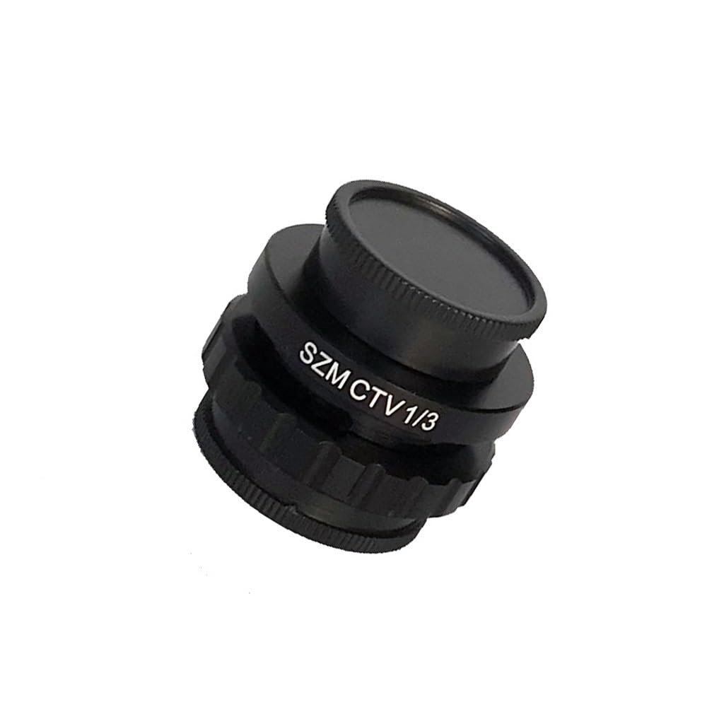 0.3X 0.5X C-Mount Lens Adapter SZMCTV 1/2 1/3 1X Microscope Camera Adapter for Trinocular Stereo Microscopio Video Connector, Microscope Camera Adapters (Color : 0.3X)