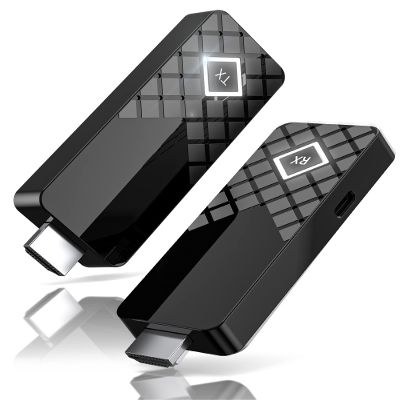 HDMI Wireless Transmitter and Receiver 4K Decode, 5G/1080P Portable Wireless Display Extender, 165FT Range, Truly PlugPlay for Casting Video from Laptop/PC/TV Box to TV/Projector/Monitor, NO Splitter