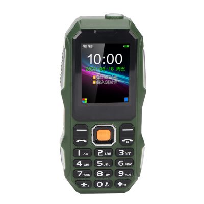 Zopsc Senior Cell Phone, W2021 1.8 inch Mobile Phone with Volume for Elderly, 5800mAh 0.3MP Bluetooth Mini Three Proof Cell Phone. (OD Green)