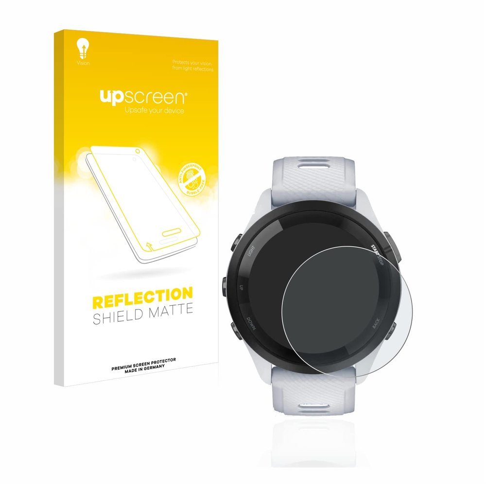 upscreen Anti-Glare Screen Protector compatible with Garmin Forerunner 265 (46 mm)  Protection Film Matte