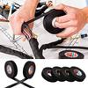 HSTECH 8 Rolls Wire Loom Harness Cloth Tape, Speaker Wiring Harness Cloth Tape, Black Adhesive Fabric Tape, for Automobile Electrical Wire harnessing Noise Dampening Heat Proof 15mm X 15m view 4