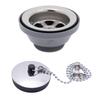 Ambassador Marine Sink Drain 2 Inch Straight Low Profile S00-0104-UP-W view 1