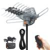 HD TV Antenna150 Miles Long Range Outdoor Antenn 360 Degree Rotation with Remote Control & Coaxial 33 ft Cable view 1