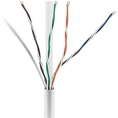 ADI PRO 0E-CAT6PWHP CAT6+ Plenum Cable, White Jacket; 23 AWG Solid Bare Annealed Copper; 1000 feet Reel in Box; Unshielded; UTP; 25 pounds Max Pulling Force; Tested to 550 MHz